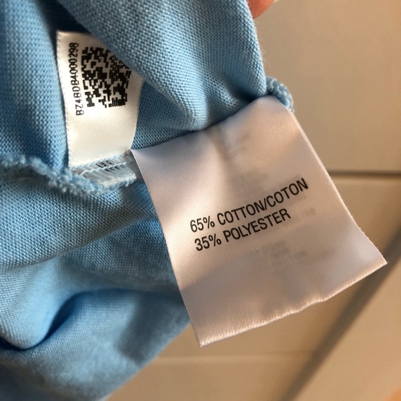 Adidas climalite light blue polo golf shirt B2 - Picture 5 of 5